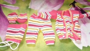 2 Baby Swaters Full Set Different Colours Same Siz