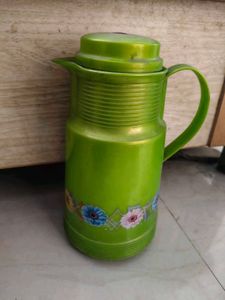 Floral Green Thermos Flask