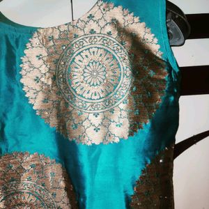 Beautiful Dress In 3 Piece Gown+ Jacket+Dupatta