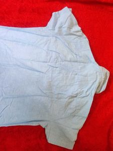Men's Blue Short Sleeve Shirt