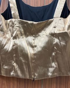 Glossy Golden Olive Tank Top