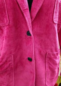 Pink Corduroy Blazer