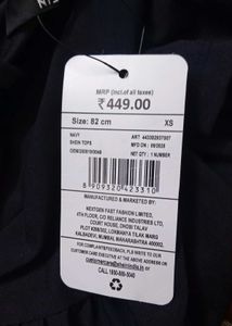 XS size Navy Blue Ruched Tank Top