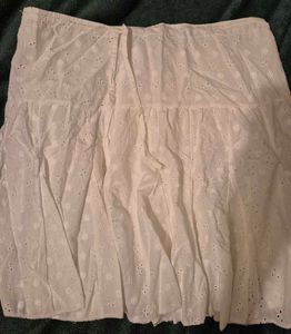 White short skirt