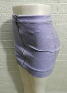 Mini Skirt Soft Small Furry Fabric Size 28