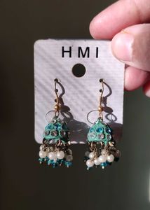 Set of 4 - Jhumka Earrings with Pearls