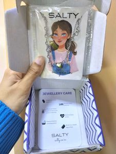 SALTY Silver Heart Necklace – New | Original Box