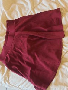 Burgundy Casual Skirt Totally new