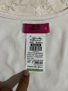 stylish cute white square neck top