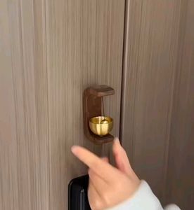 Magnetic Wooden Door , No Drill Hanging Bell Decor