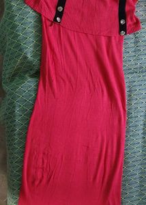 Chic Red Off-Shoulder Dress