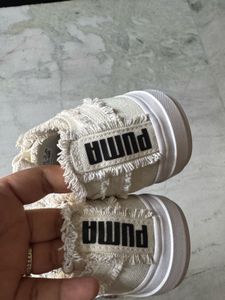 Unreleased Puma Distressed Canvas Sneakers