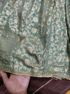 Embellished Green Kurta