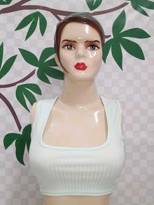 (200)Mint Green Crop Tank Top