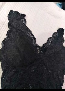 Black Lace V-Neck Camisole Top