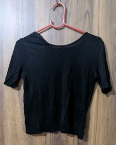 Black Crop Top - XS