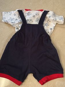 Cute Bear Overalls and T-shirt Set