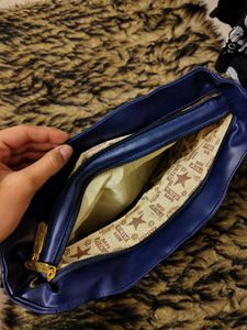 navy blue bag meow