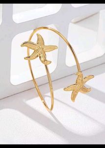 Gold Starfish Arm Cuff