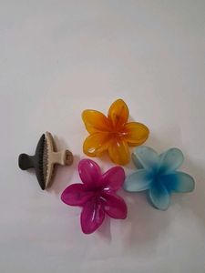 Set of 5 Flower Hair Clips