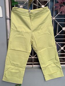 Light Green Cropped Trousers