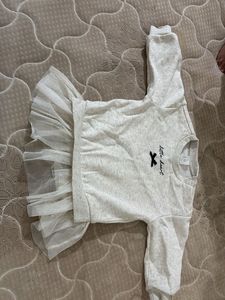 Girls White Top with Frill