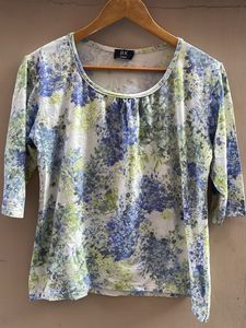 Floral Print 3/4 Sleeve Top