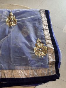 Elegant Embroidered Saree