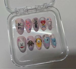 Custom BTS Character Nail Art Set