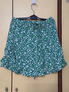 Floral Print Mini Skirt