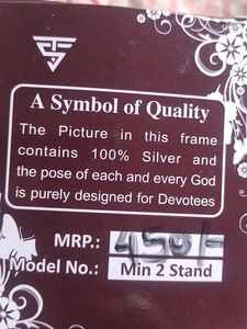 Silver Coated Laxmi And Ganesh Murti