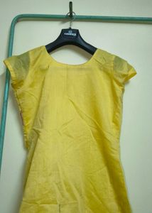Yellow Embroidered Kurta
