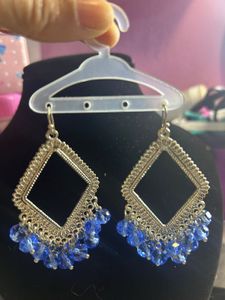 Boho Blue Dangle Earrings