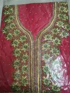 Elegant Embroidered Dress Material