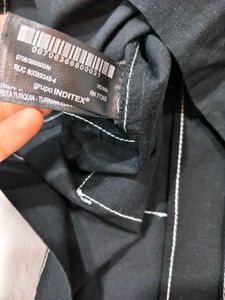 New ZARA Black Short Sleeve Shirt