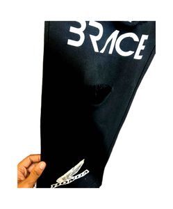 Stylish Black Distressed Damage Sweatpants