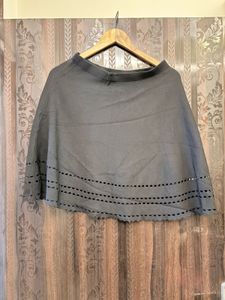 Black Mini Skirt with Cut-out Detail