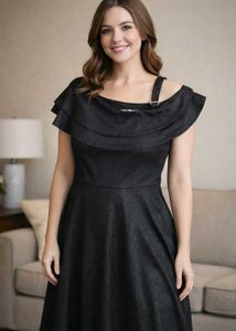 black shimmery dress