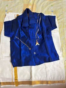 Boys' Blue Ethnic Set