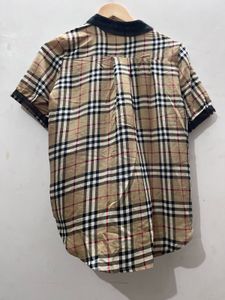 Burberry Print Classic Plaid Short Sleeve Shirt