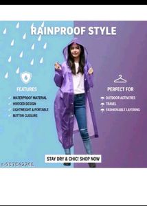 Purple Lightweight Raincoat