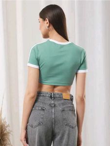 Stylish Green Crop Top