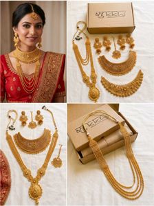 Sukkhi Gold-Plated Bridal Jewellery Combo Set (Bra