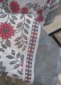 Floral Print Cotton Dupatta