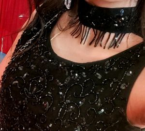 Party Wear Black Lehenga