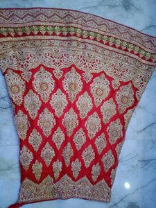 pretty red  bridal lehnga.
