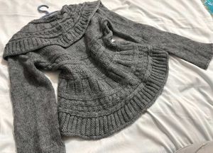 🎉Buy1 Get1 Free🎉Grey Knit Cardigan R