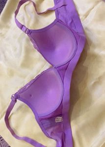 New Purple Lace Padded Bra