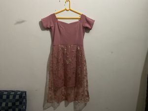 Elegant Pink Midi Dress