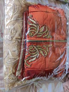 Golden Brown &amp; Creme - Indo Western Lehnga